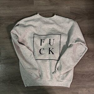 Gray Graphic (!&@$!) sweater